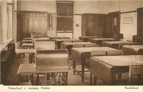 (388-157-053) Den Helder Vakschool voor meisjes, Verzamelen, Ansichtkaarten | Nederland, Noord-Holland, Verzenden