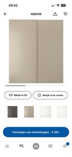 Pax Schuifdeuren Grijsbeige - Complete set 2 m, Ophalen, Kunststof, 200 cm of meer, 150 tot 200 cm