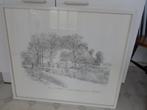 Wil de bie - tekening oosterdijk 2 bergen nh, Antiek en Kunst, Ophalen