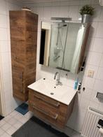 Stijlvolle Pelipal Badmeubelset in Walnoot Bruin, Ophalen, Gebruikt, 25 tot 50 cm, Minder dan 100 cm