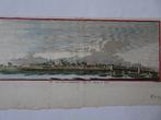 gravure kleur stadsgezicht Steenbergen H. Spilman 1750, Verzenden