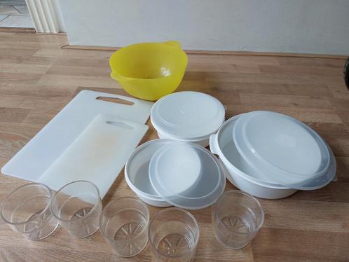 Kampeerspullen tupperware snijplank vergiet, Caravans en Kamperen, Kampeeraccessoires, Gebruikt, Ophalen