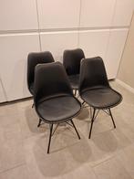 Eetkamerstoelen Loods5 - Set van 4, Huis en Inrichting, Stoelen, Ophalen, Gebruikt, Zwart, Vier