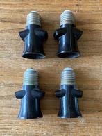 3x Vintage bakelieten lampverlenger lamp verlenger stekker, Ophalen of Verzenden