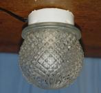 retro lamp egel plafonniere 1960 lamp vintage lamp egel lamp, Huis en Inrichting, Ophalen of Verzenden, Gebruikt, Glas