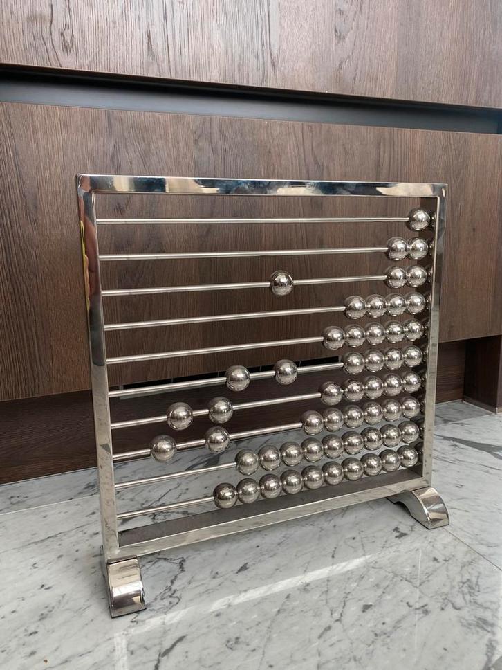 Decoratief Chinees telraam – Chroom – 40 x 40 x 10 cm, Huis en Inrichting, Woonaccessoires | Wanddecoraties, Zo goed als nieuw