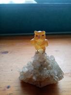 Zeldzaam Barnsteen uil of bergkristal, Ophalen of Verzenden, Mineraal