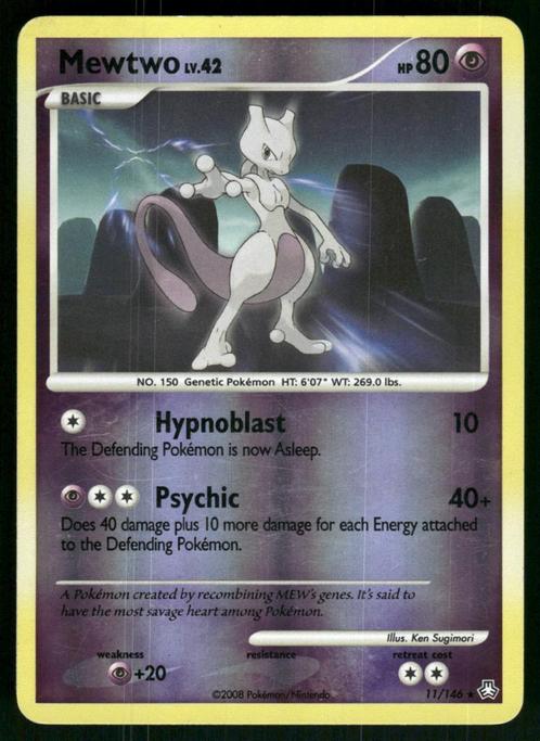 Mewtwo 11/146 - Legends Awakened (Reverse Holo), Hobby en Vrije tijd, Verzamelkaartspellen | Pokémon, Gebruikt, Losse kaart, Verzenden