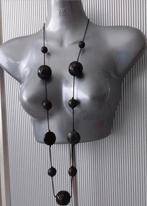 Manouk - ketting met open kralen, Overige materialen, Verstelbaar, Bruin, Verzenden