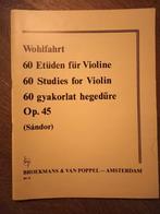 Wohlfahrt 60 Etudes voor Viool - Broekmans & Van Poppel, Muziek en Instrumenten, Bladmuziek, Klassiek, Les of Cursus, Ophalen of Verzenden