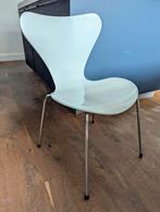 Arne Jacobsen vlinderstoelen Fritz Hansen wit 6x, Ophalen, Gebruikt, Wit, Design