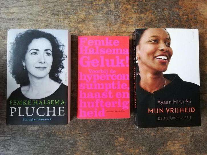 Pluche - Femke Halsema; Mijn vrijheid - Ayaan Hirsi Ali, Boeken, Biografieën, Nieuw, Politiek, Ophalen