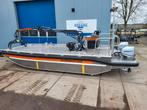 8.50 x 3.00 catamaran 2x60 pk en  kraan, Watersport en Boten, Beroepsscheepvaart, Ophalen of Verzenden, Zo goed als nieuw, Benzine