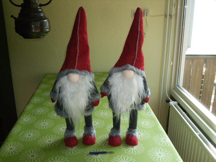 2 grote wiebel kabouters (70cm hoog) - Deco Gnome Wobbel, Huis en Inrichting, Woonaccessoires | Overige, Zo goed als nieuw, Ophalen of Verzenden