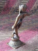 Mooi origineel antiek Oosters brons tempelbeeldje 9,4 cm., Ophalen of Verzenden