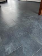 Alloc parket vloer met formica toplaag lei kleur., Gebruikt, Steen of Klei, 50 tot 150 cm, 10 m² of meer