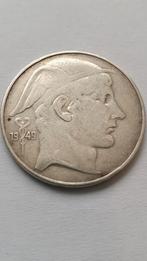 20 Frank 1949 België, zilveren munt., Zilver, Ophalen of Verzenden, Zilver, Losse munt