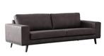 NOUS living 3 zitsbank Torino Antraciet microleder, Ophalen, Strak, -, Driepersoons