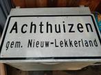Oud verkeersbord Achthuizen Nieuw-Lekkerland, Ophalen
