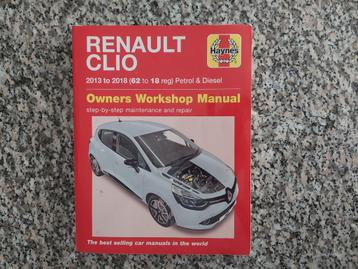 RENAULT CLIO  2013 TO 2018 PETROL &DIESEL  HAYNES.  beschikbaar voor biedingen