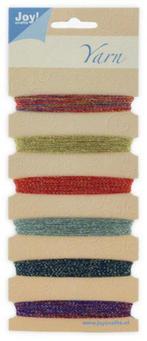 Joy!Crafts borduurgarenset 25 t/m 30 rood/blauw/paars/goud 6, ., Nieuw, Ophalen of Verzenden, .