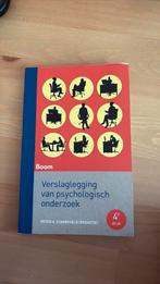 Verslaglegging van psychologisch onderzoek, Ophalen of Verzenden, Zo goed als nieuw, Peter A Starreveld