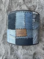 Denim lampenkap, Ophalen, Industrieel, urban boutique, vintage retro, streetwear inspired, Bruin, 25 tot 50 cm