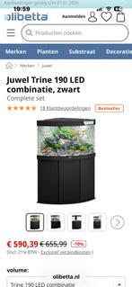 juwel hoekaquarium 190 liter, Dieren en Toebehoren, Ophalen of Verzenden, Zo goed als nieuw, Leeg aquarium