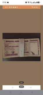 10x 5 Miljard Dollar Zimbabwe Biljetten - AA/AB Serie 2008, Postzegels en Munten, Bankbiljetten | Afrika, Ophalen of Verzenden
