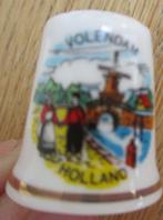 vingerhoedje Volendam molen klederdracht holland, Ophalen of Verzenden, Zo goed als nieuw, Porselein, Nederland