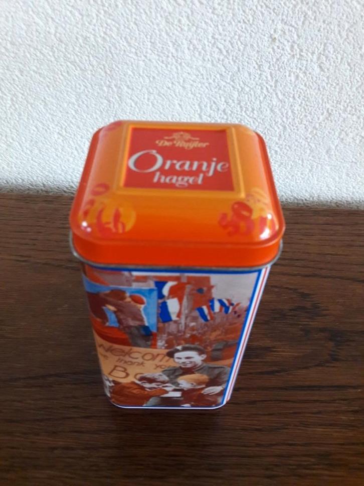 Blik De Ruijter Oranje Hagel, Verzamelen, Blikken, Zo goed als nieuw, Overige, Overige merken, Ophalen of Verzenden