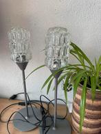 Retro tafellampen, Huis en Inrichting, Lampen | Tafellampen, Minder dan 50 cm, Glas, Zo goed als nieuw, Ophalen