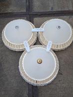 3 Plafondlampen met Afstandsbediening, Ophalen of Verzenden, Gebruikt, Glas, Modern