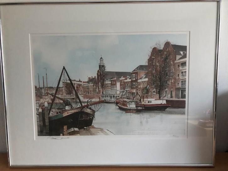 Twee originele Litho’s Rotterdam Bieden, Antiek en Kunst, Kunst | Etsen en Gravures, Ophalen