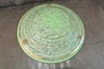 Art Deco hanglamp Schaallamp groen clichy glass Frans, Huis en Inrichting, Lampen | Hanglampen, Ophalen, Minder dan 50 cm