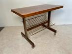 Vintage Pallisander Sidetable met Tijdschriftenrek, Huis en Inrichting, Tafels | Sidetables, Ophalen, Gebruikt, 50 tot 100 cm