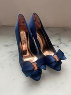 Ted Baker peep toe pumps marineblauw - Maat 36, Blauw, Ted Baker, Gedragen, Sandalen of Muiltjes
