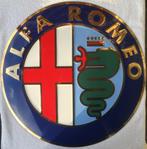 Alfa Romeo Enamel Signplate with an application of pure gold, Verzamelen, Merken en Reclamevoorwerpen, Reclamebord, Zo goed als nieuw
