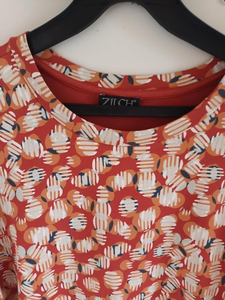 ZILCH bloes/ tuniek ZGAN!!, Kleding | Dames, Blouses en Tunieken, Zo goed als nieuw, Maat 46/48 (XL) of groter, Bruin, Ophalen of Verzenden