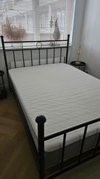 Leuk, stevig ijzeren bed, Ophalen, Zwart, Tweepersoons, 140 cm