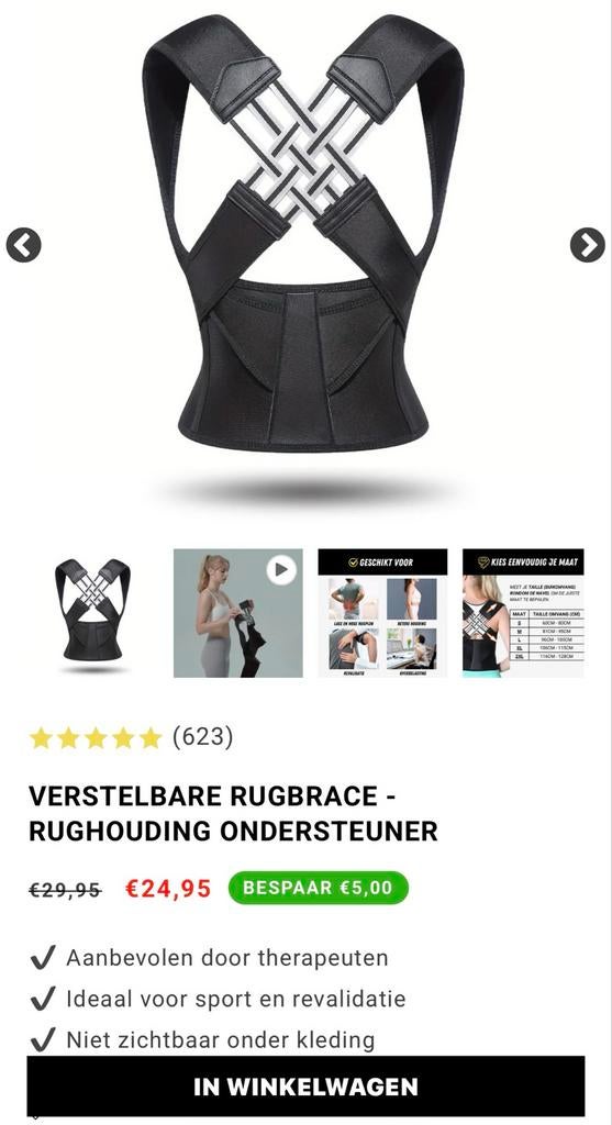 Schouder brace / shoulder brace, Ophalen of Verzenden, Nieuw