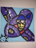 Fabian (Herman Brood) AIRPLANE   Acrlyl spuitbus mix media o, Ophalen