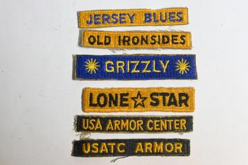 6x US army patch armored wo2 en vietnam embleem amerika beschikbaar voor biedingen