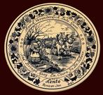 Oud wandbord royal goedewagen blue delft lente rinia en jan, Ophalen