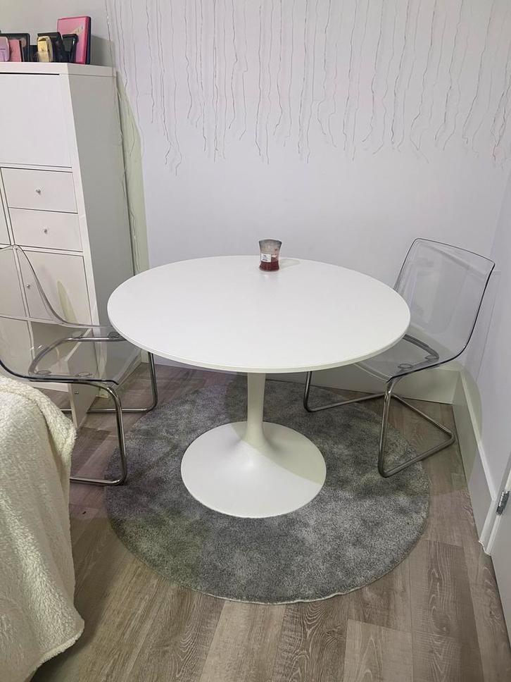 Ikea Docksta Eettafel - Perfect voor Kleine Ruimtes!, Huis en Inrichting, Tafels | Eettafels, Gebruikt, 50 tot 100 cm, 100 tot 150 cm