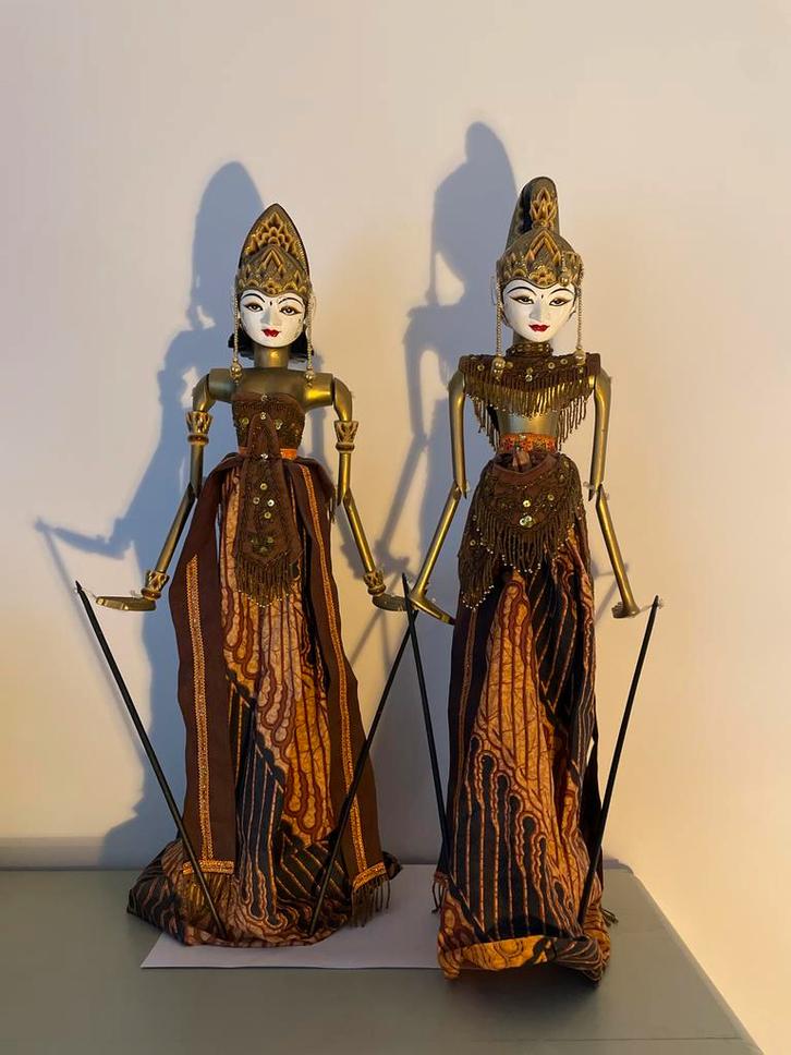 Wayang Golek Poppen - Indonesië, Antiek en Kunst, Kunst | Niet-Westerse kunst, Ophalen of Verzenden