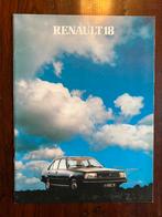 Renault 18 autofolder/brochure, Renault, Ophalen of Verzenden, Zo goed als nieuw, Renault