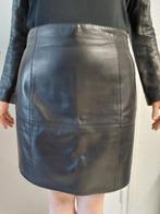 Echte leren rok Gothic Metal Rock Vintage Retro Modern Fetis, Ophalen of Verzenden, Zo goed als nieuw, Zwart