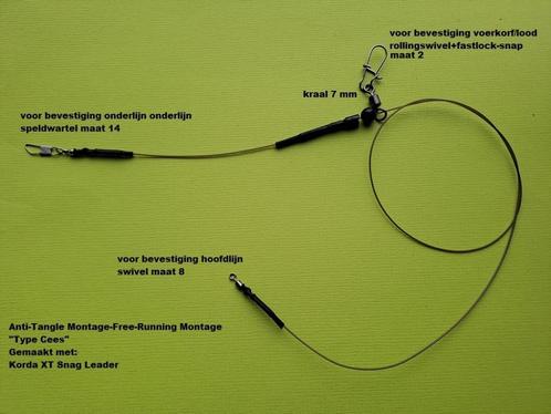 Barbeel/Anti-Tangle/Montage/Free-Running"Cees"5 stuks €16.00, Watersport en Boten, Hengelsport | Witvissen, Nieuw, Overige typen