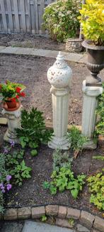 Tuinpilaren 3 stuks beton plus een betonnen uil., Tuin en Terras, Tuinbeelden, Ophalen